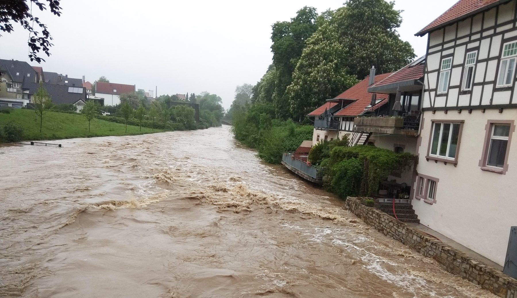 Hochwasser an der Bega