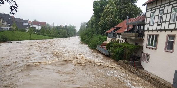 Hochwasser an der Bega