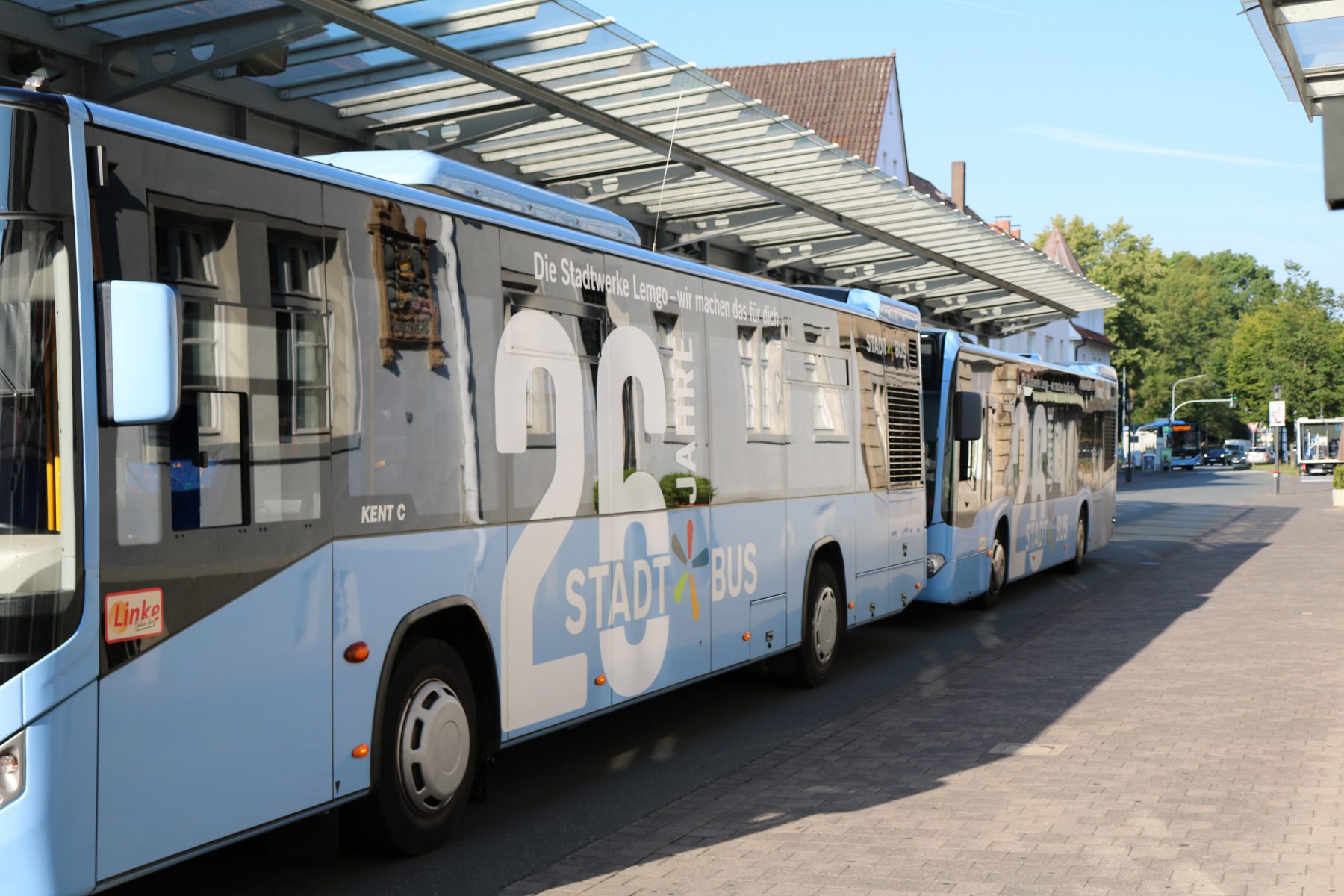 Stadtbusse am Lemgoer Treffpunkt